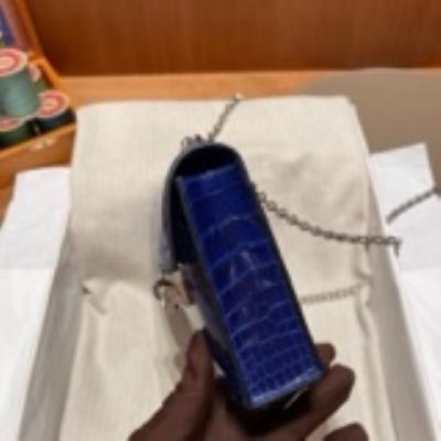 wholesale quality hermes verrou 17 allligator blue electric phw